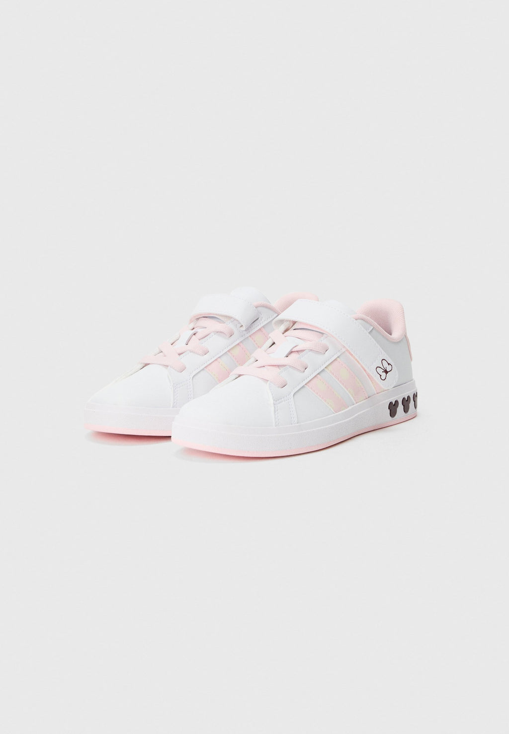 GRAND COURT MINNIE EL K - Walking trainers - cloud white/clear pink/chalk white