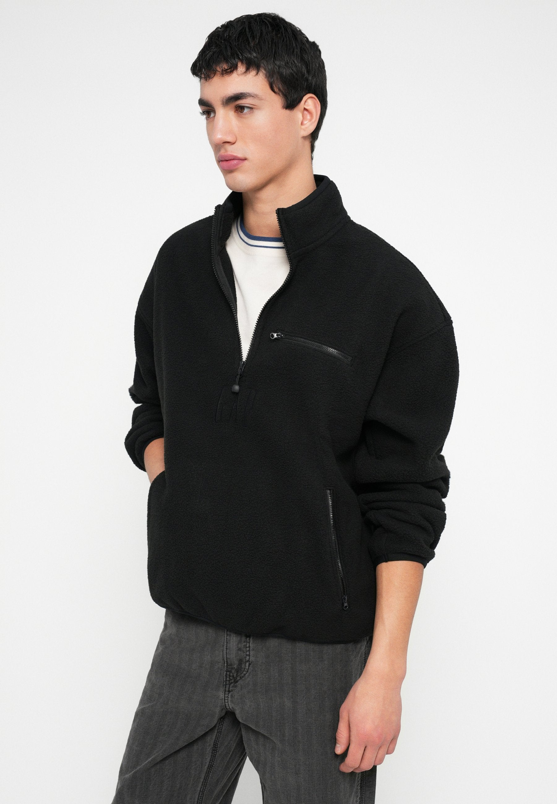 LOGO ARCTIC - Fleece jumper - black