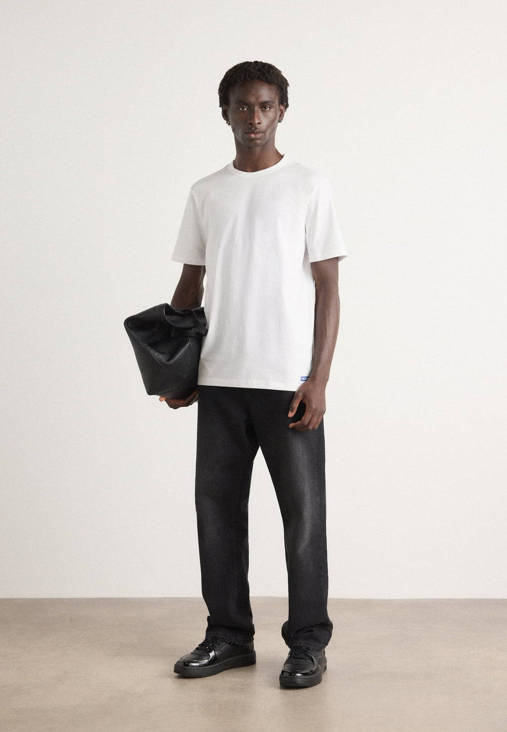 NAOLO 2 PACK - Basic T-shirt - white/black