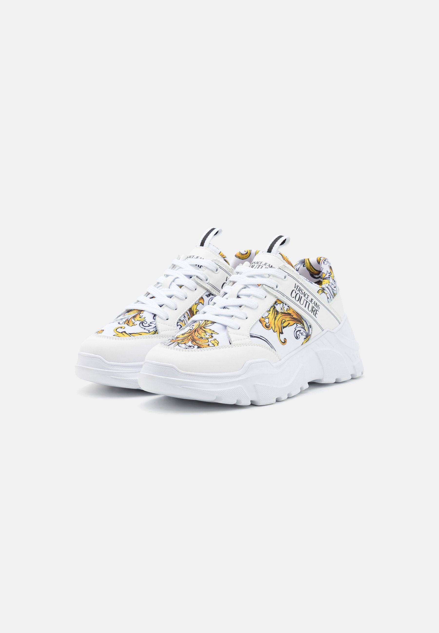 Trainers - white/gold