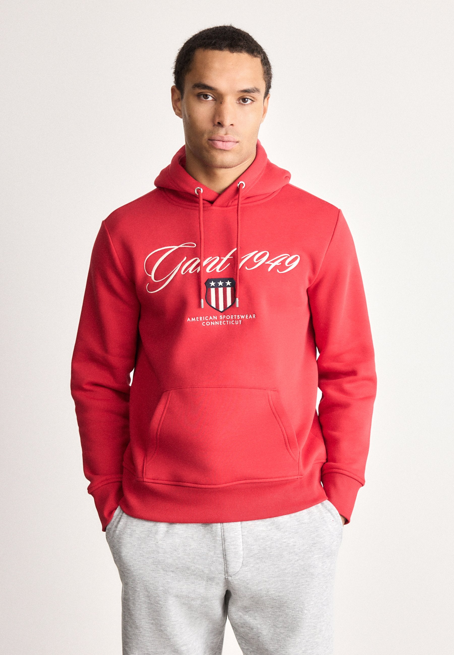 GRAPHIC HOODIE - Hoodie - ruby red