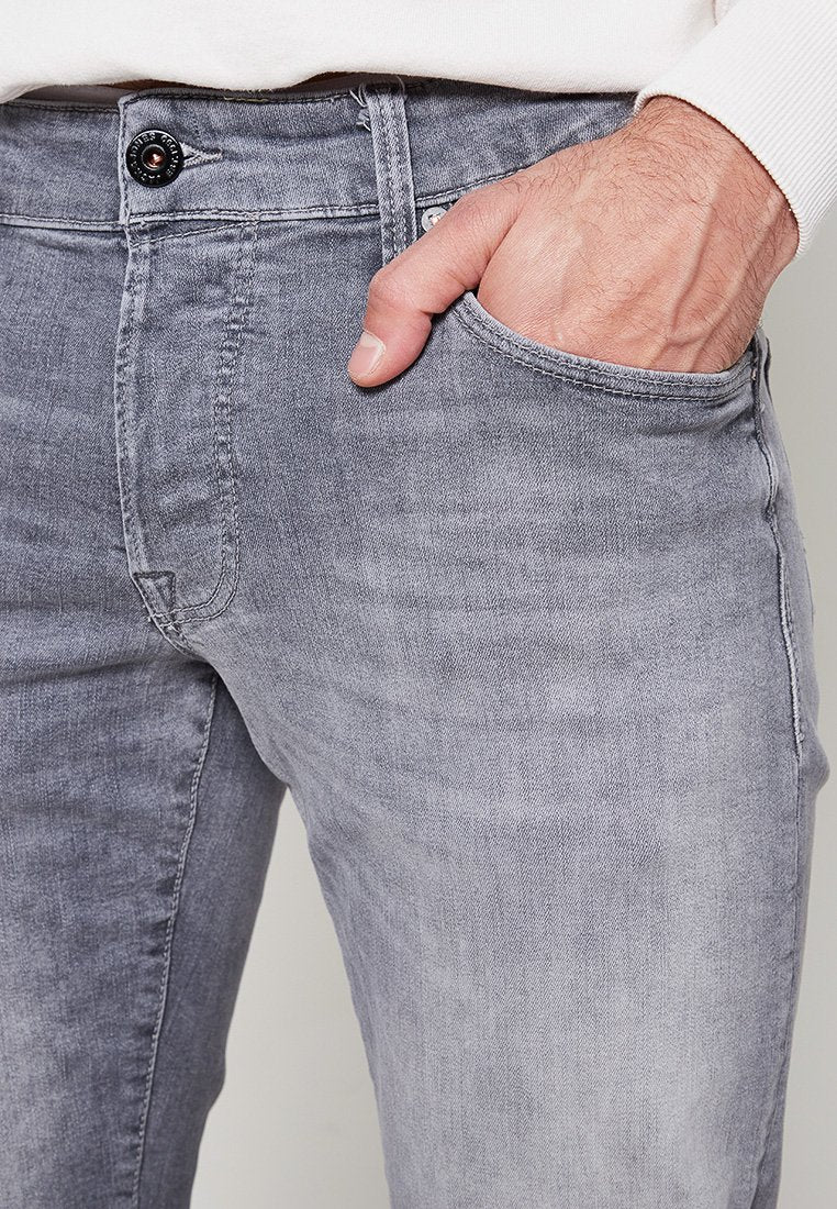 JJIWHGLENN JJICON  - Straight leg jeans - grey denim