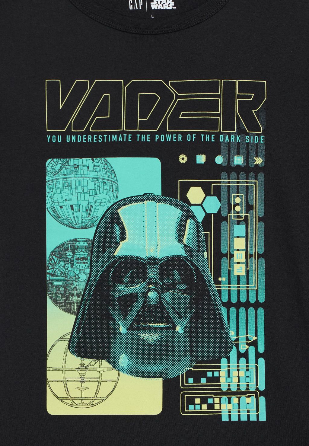Print T-shirt - moonless night