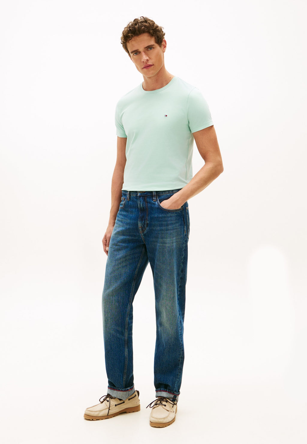 SLIM FIT TEE CORE ESSENTIALS - Basic T-shirt - crushed mint