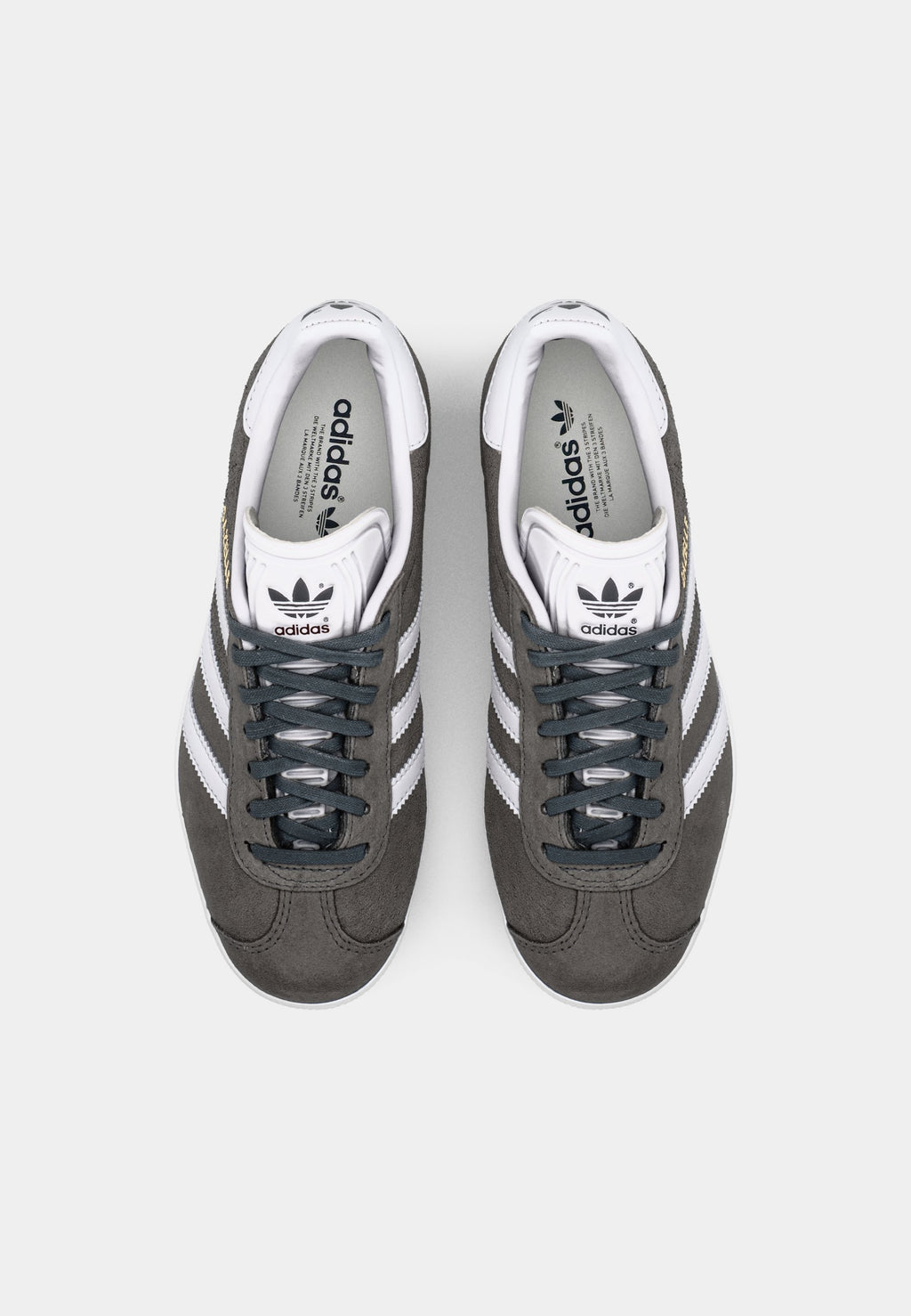 GAZELLE UNISEX - Trainers - dgh solid grey/white/gold-coloured metallic