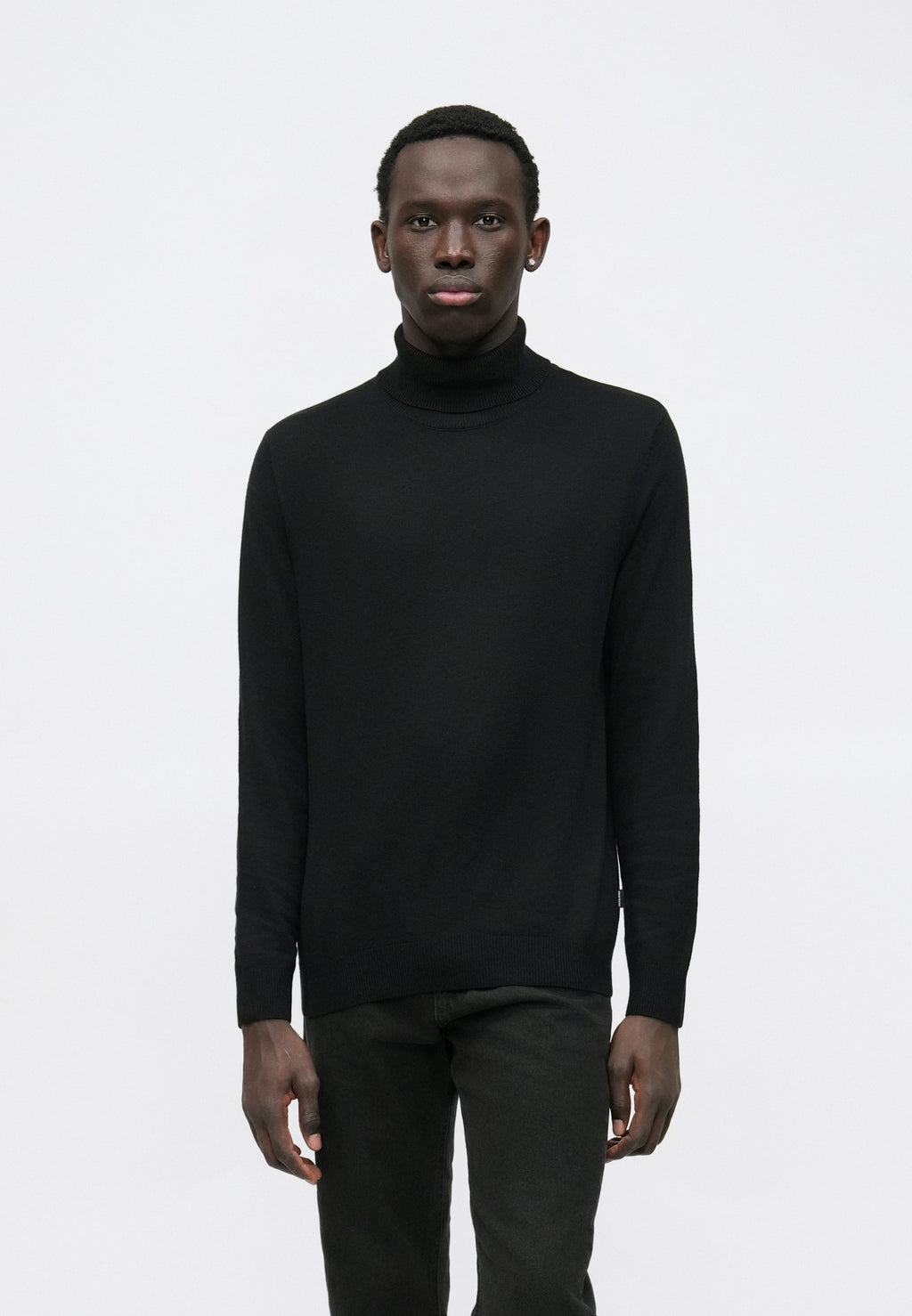 JJEEMIL ROLL NECK - Jumper - schwarz