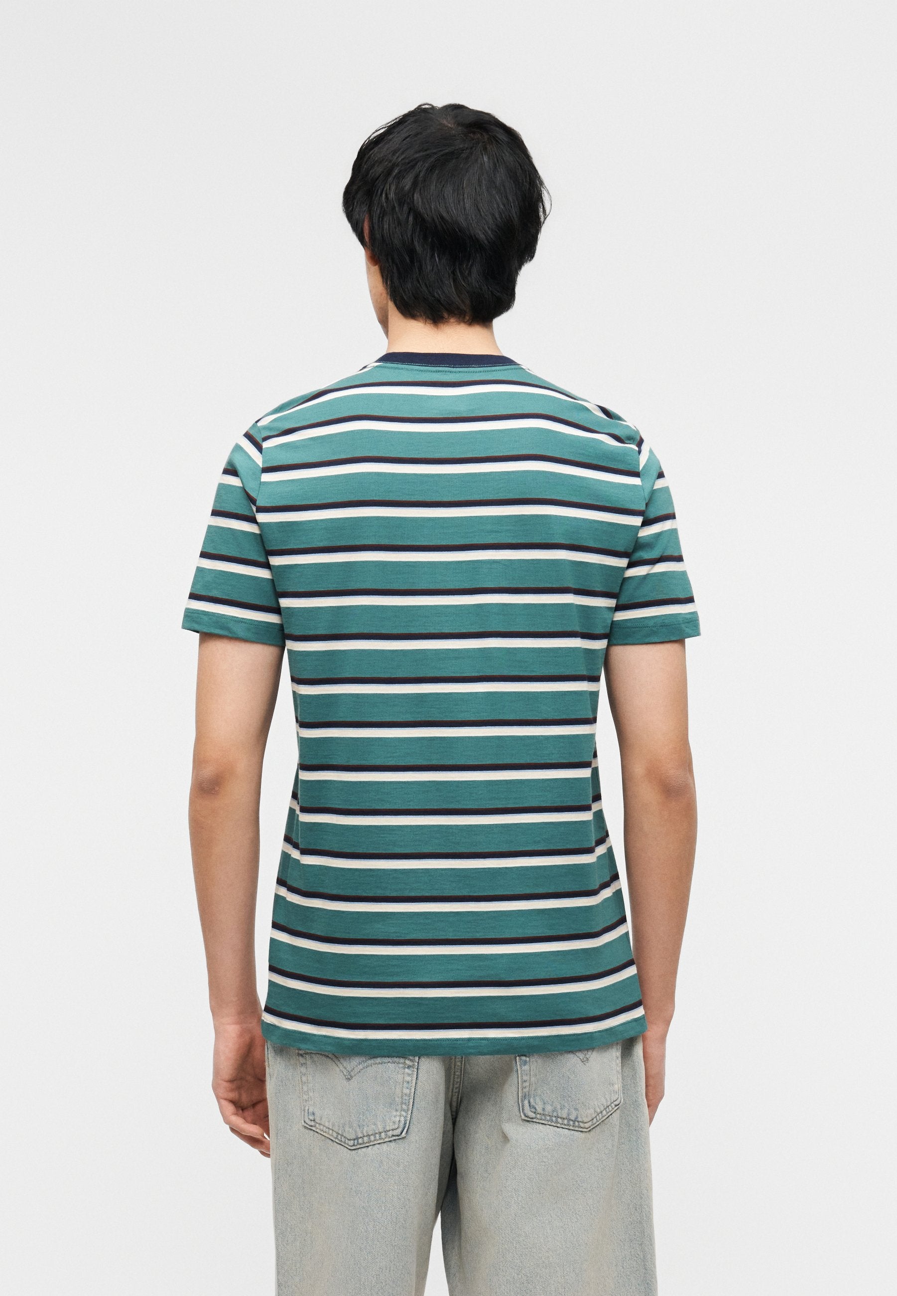 EVERYDAY CREW STRIPE - Print T-shirt - balsam