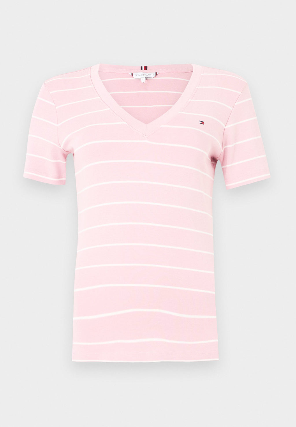 SLIM CODY COL V - T-shirt basique - bonita pink/écru