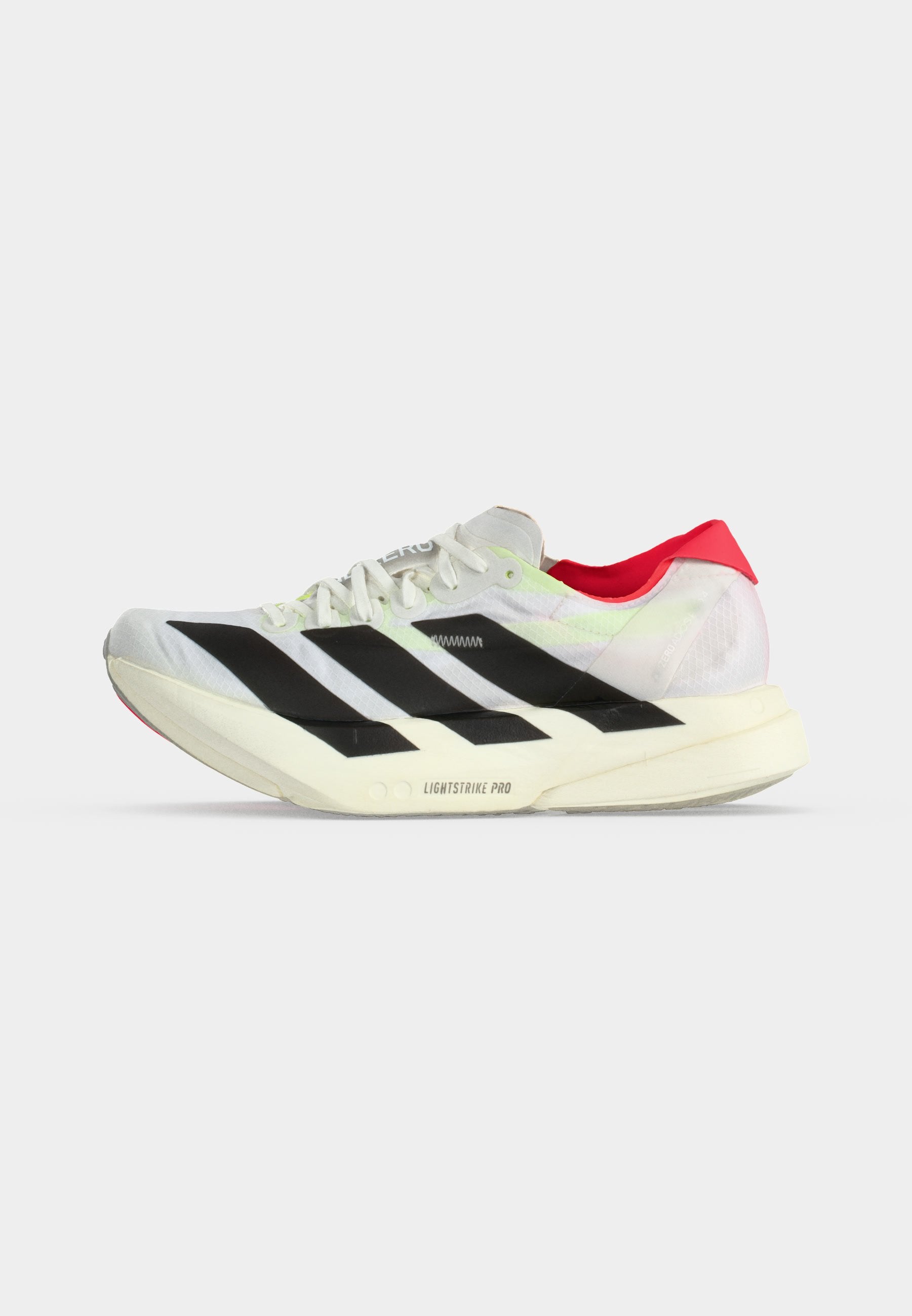 ADIZERO ADIOS PRO 4 - Road running shoes - cloud white/core black/silver-coloured metallic