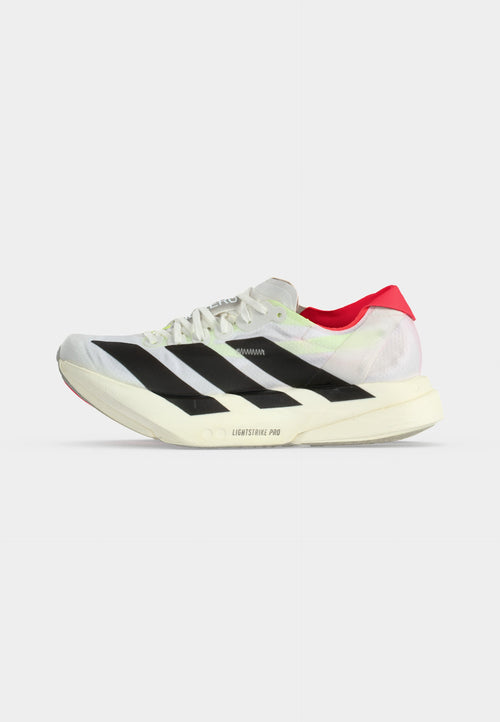 ADIZERO ADIOS PRO 4 - Road running shoes - cloud white/core black/silver-coloured metallic