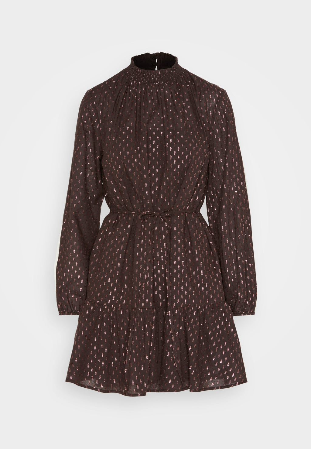 SMOCK CLIP DRESS - Cocktail dress / Party dress - brown