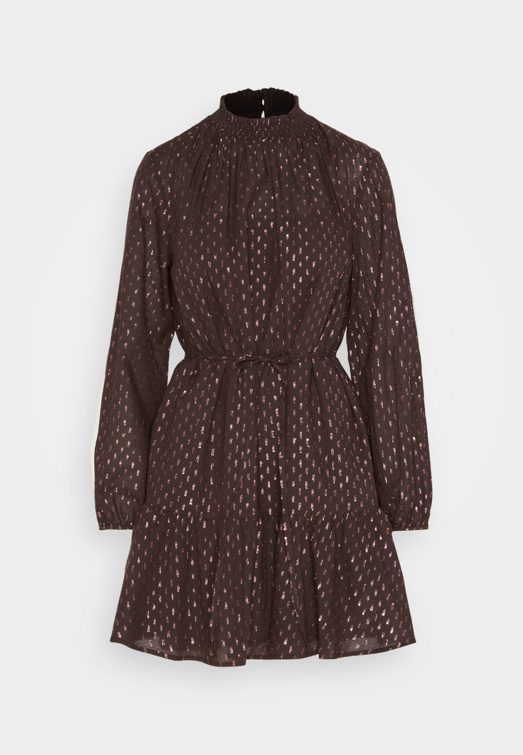 SMOCK CLIP DRESS - Cocktail dress / Party dress - brown