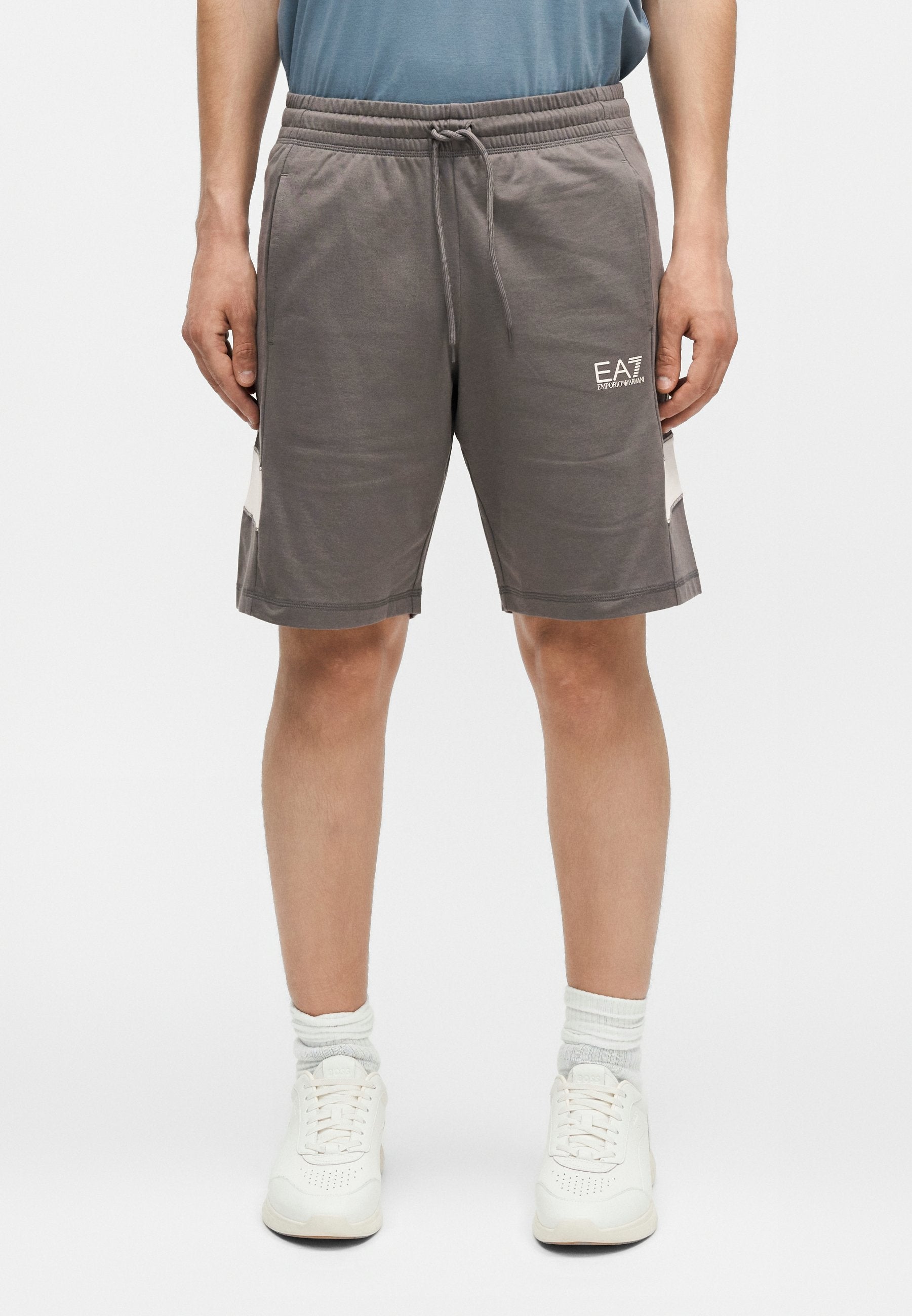 TRAIN CORE - Tracksuit bottoms - smoked pearl