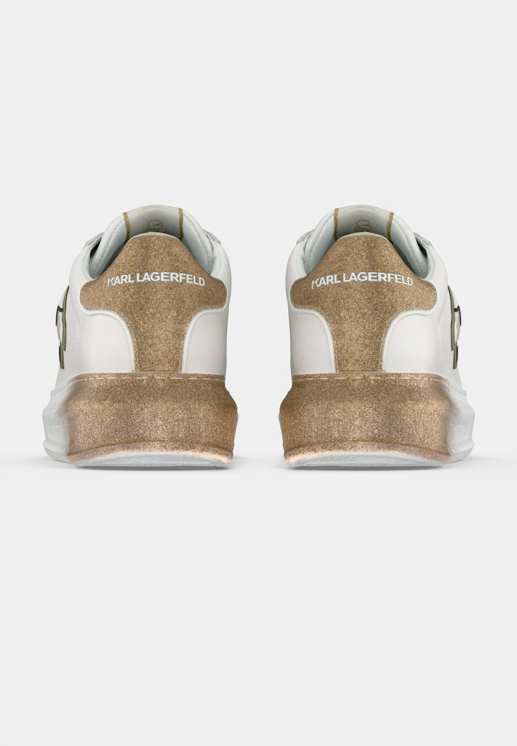 KAPRI OMBRE LACE - Trainers - white/gold-coloured