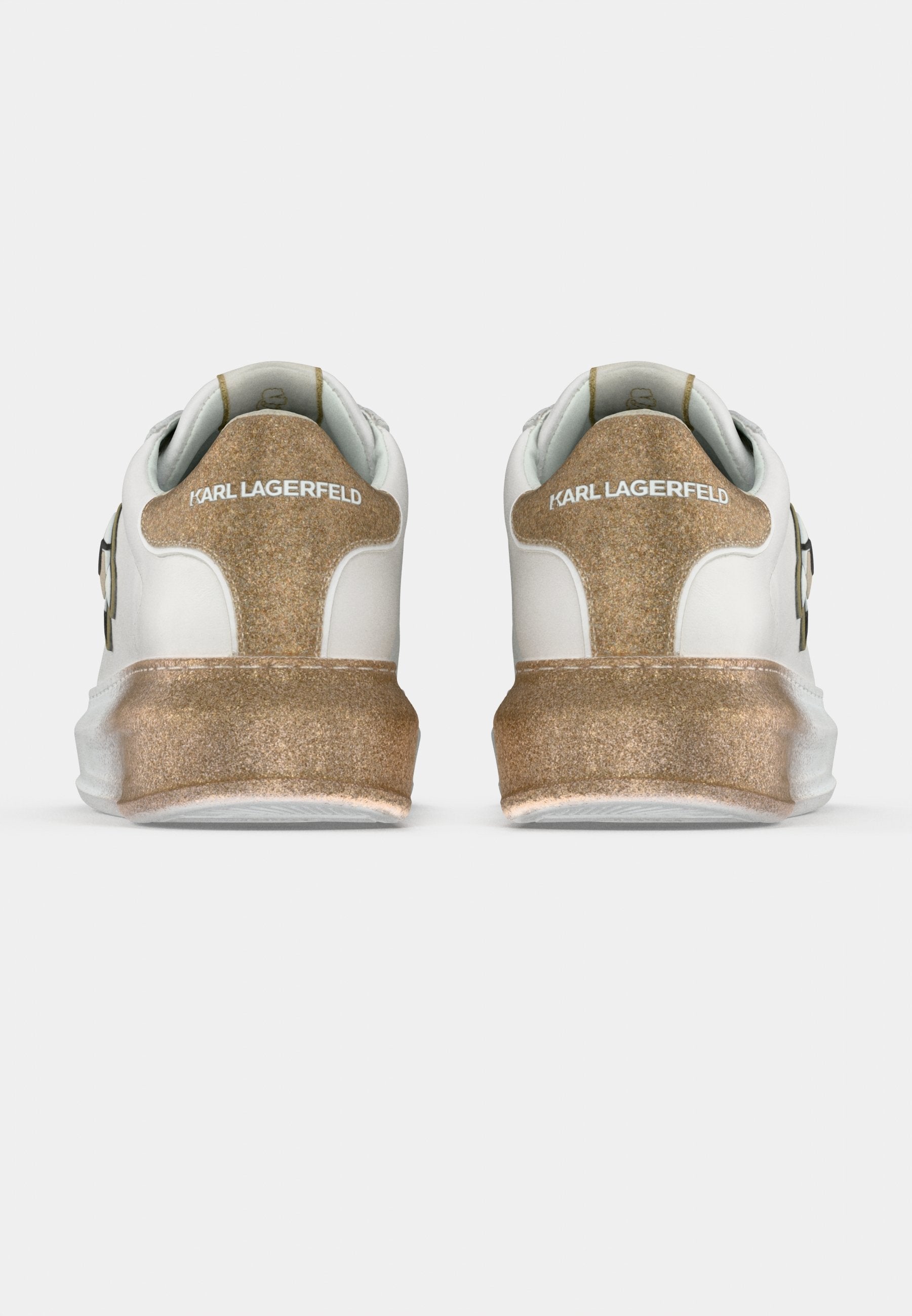 KAPRI OMBRE LACE - Trainers - white/gold-coloured
