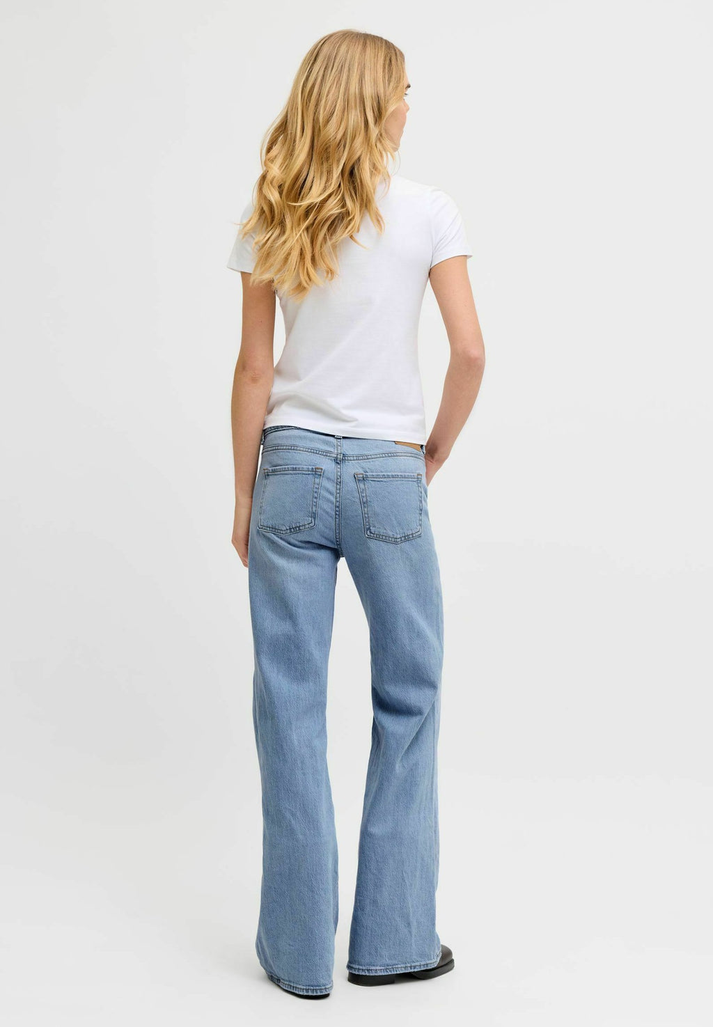 Flared fit JXROME MW C381 DNM - Flared Jeans - light blue denim