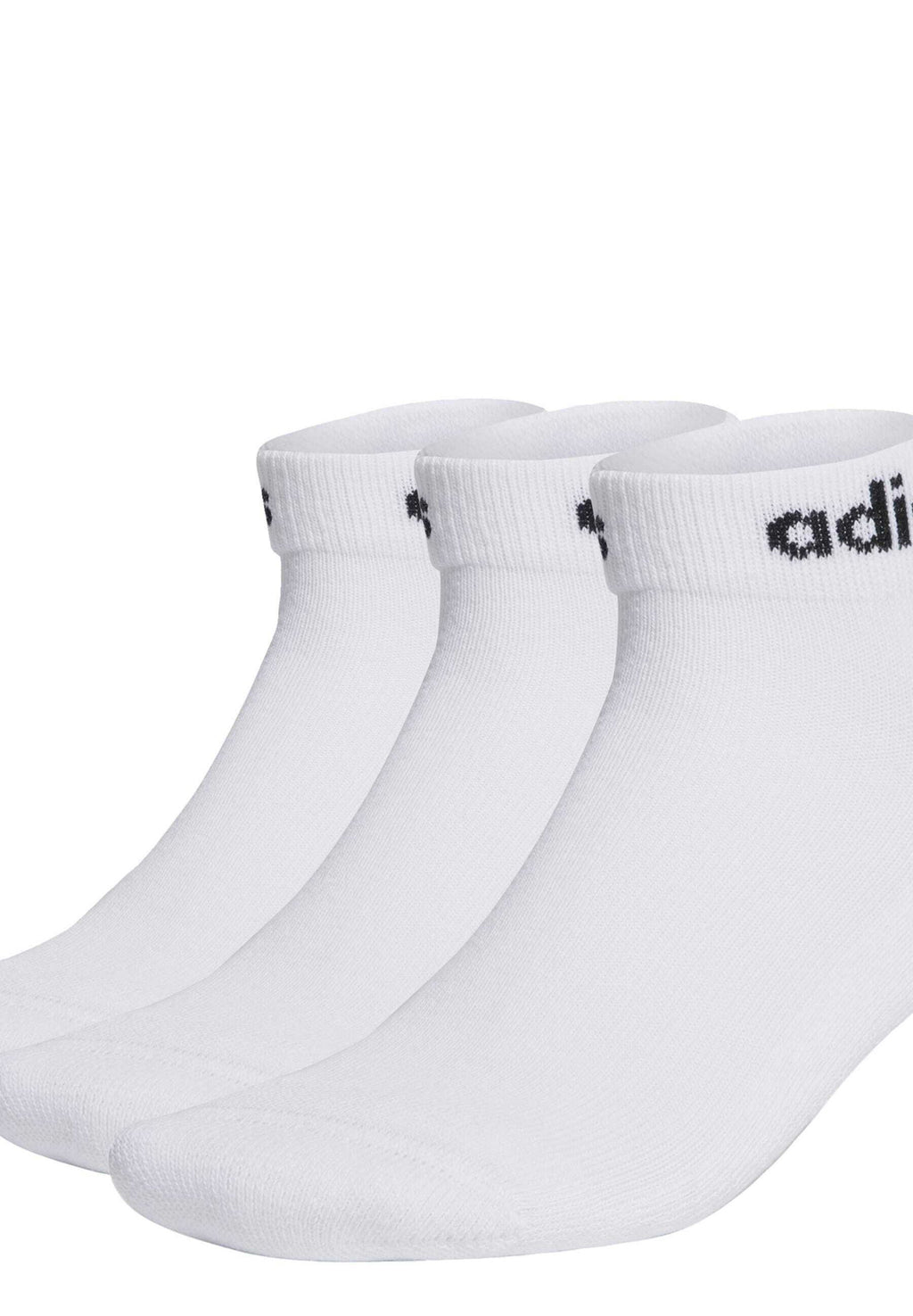 LINEAR CUSHIONED 3 PACK - Sports socks - white/black