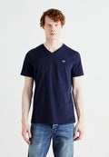 EVERYDAY MICRO LOGO VEE - Basic T-shirt - tapestry navy
