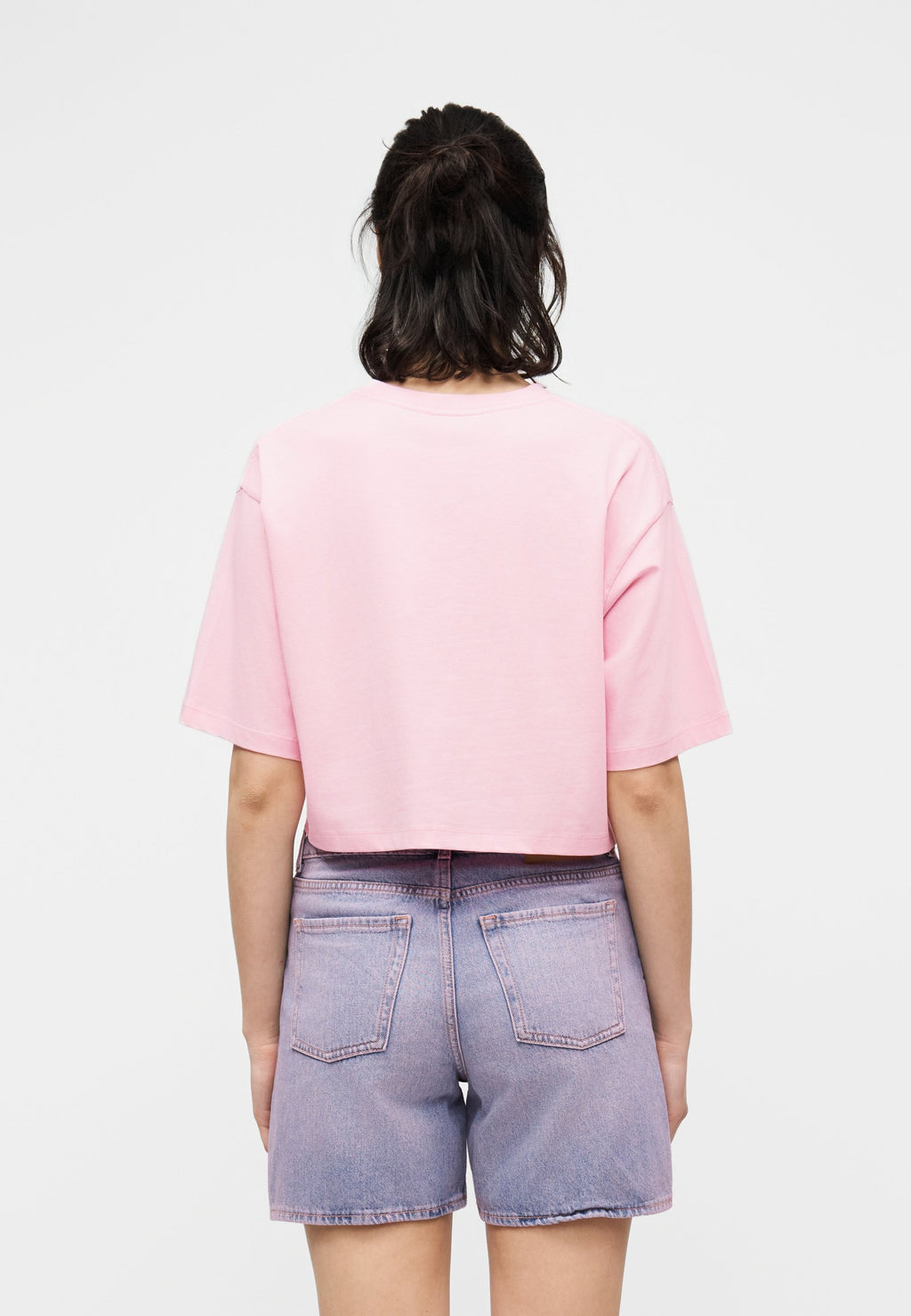 JXANDREA LOOSE KROP TİŞÖRT 2'Lİ PAKET - Basic Tişört - vintage haki/pembe leydi