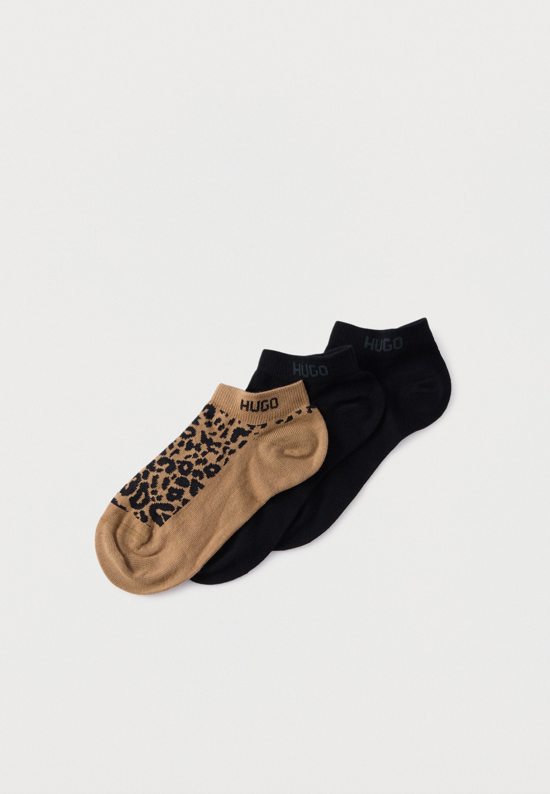 LEO 3 PACK - Sneaker socks - black