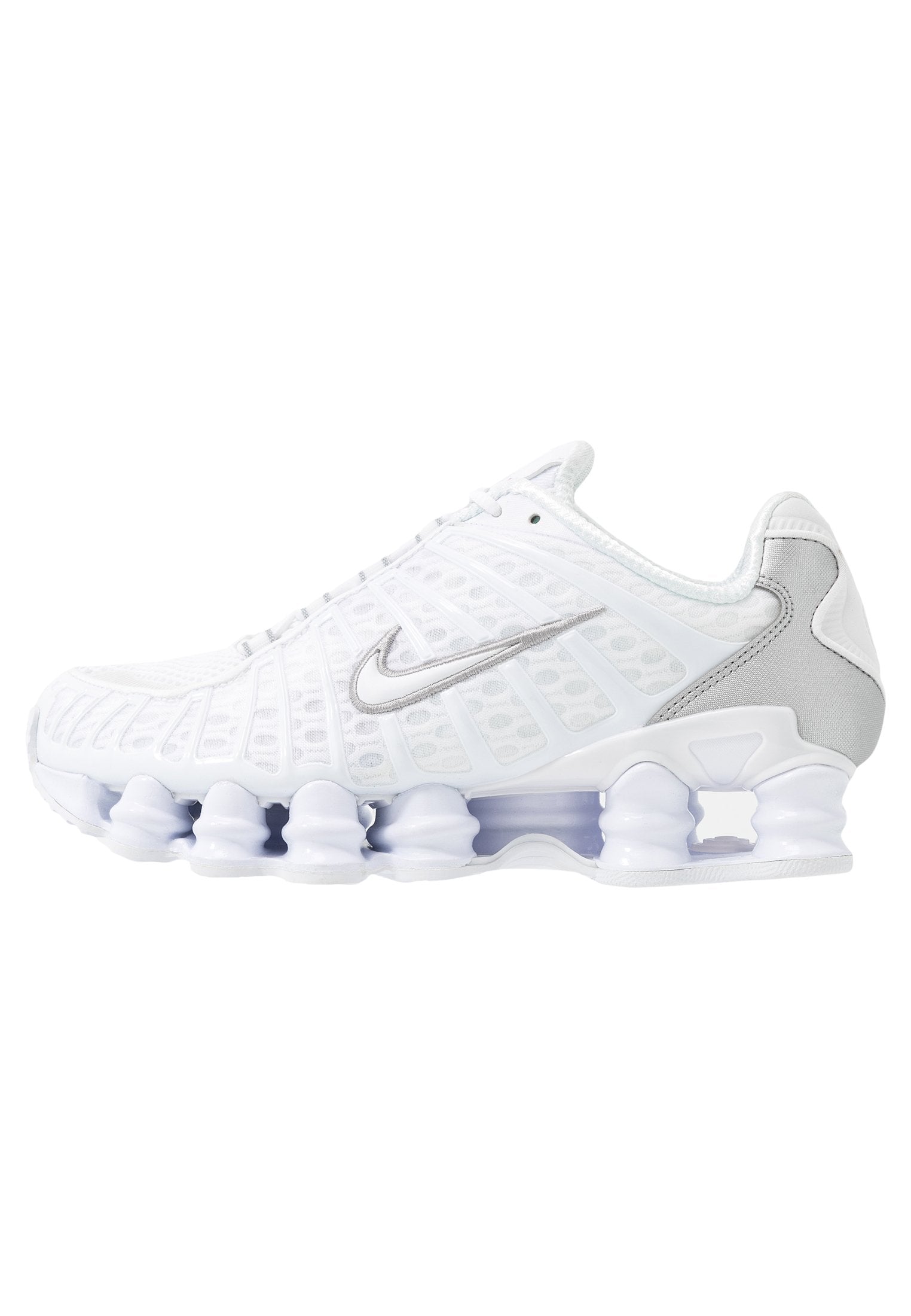 SHOX TL - Trainers - white/metallic silver/max orange