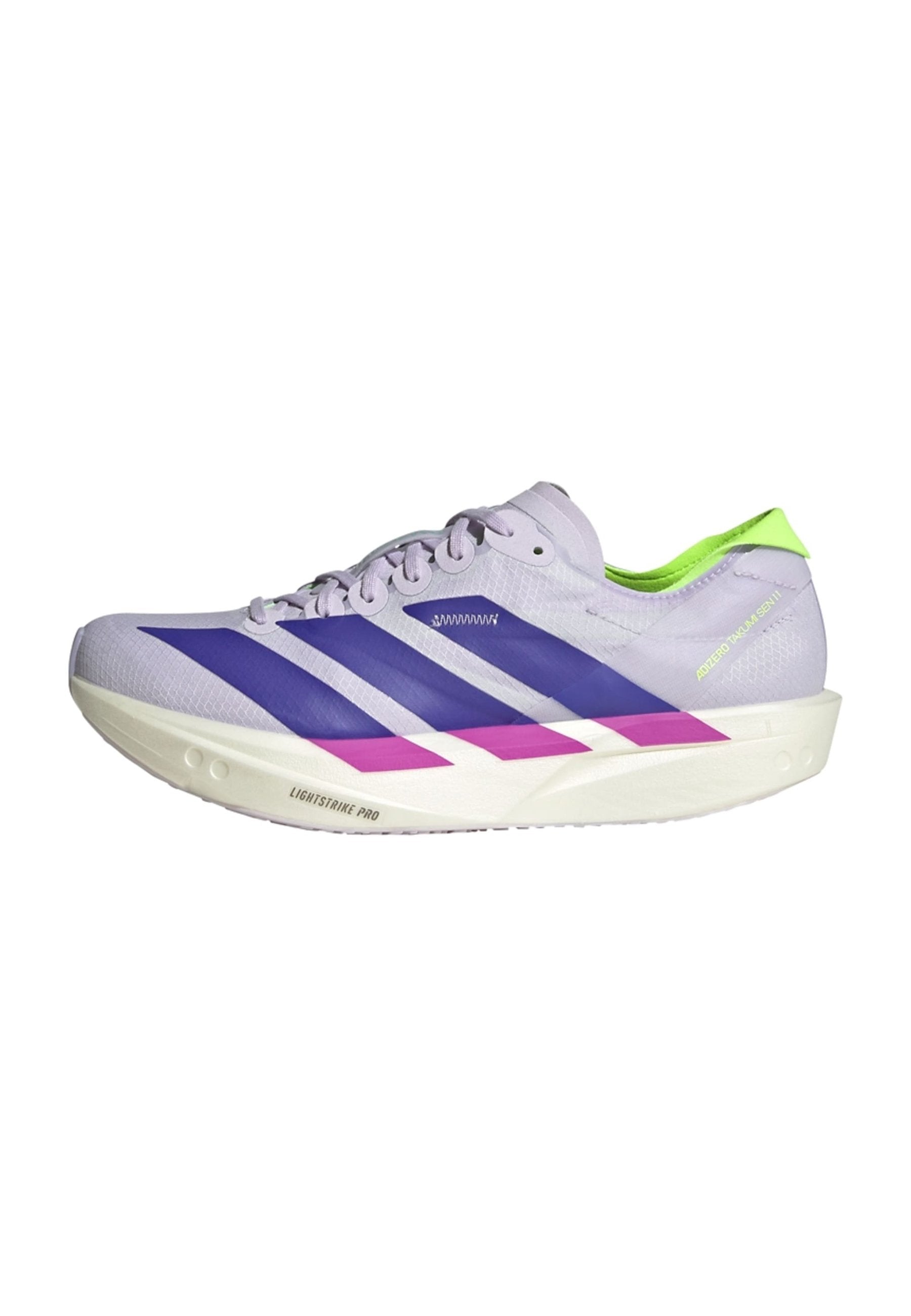 ADIZERO TAKUMI SEN 11 W - Chaussures de running sur route - teinte violette   violet solaire   vert vif