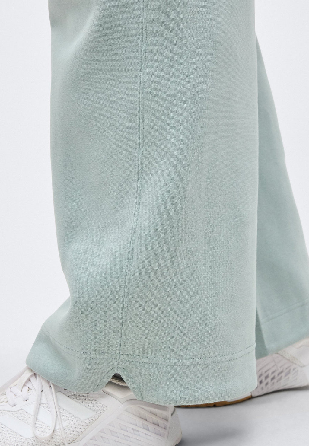 ALL SZN FLEECE LOOSE WIDE LEG - Tracksuit bottoms - sage