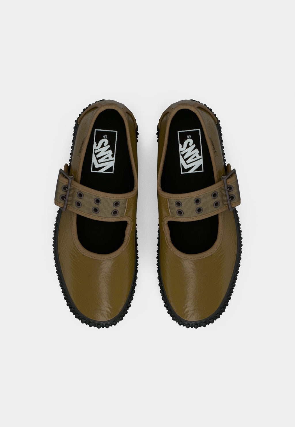 MARY JANE CREEPER - Ankle strap ballet pumps - sepia
