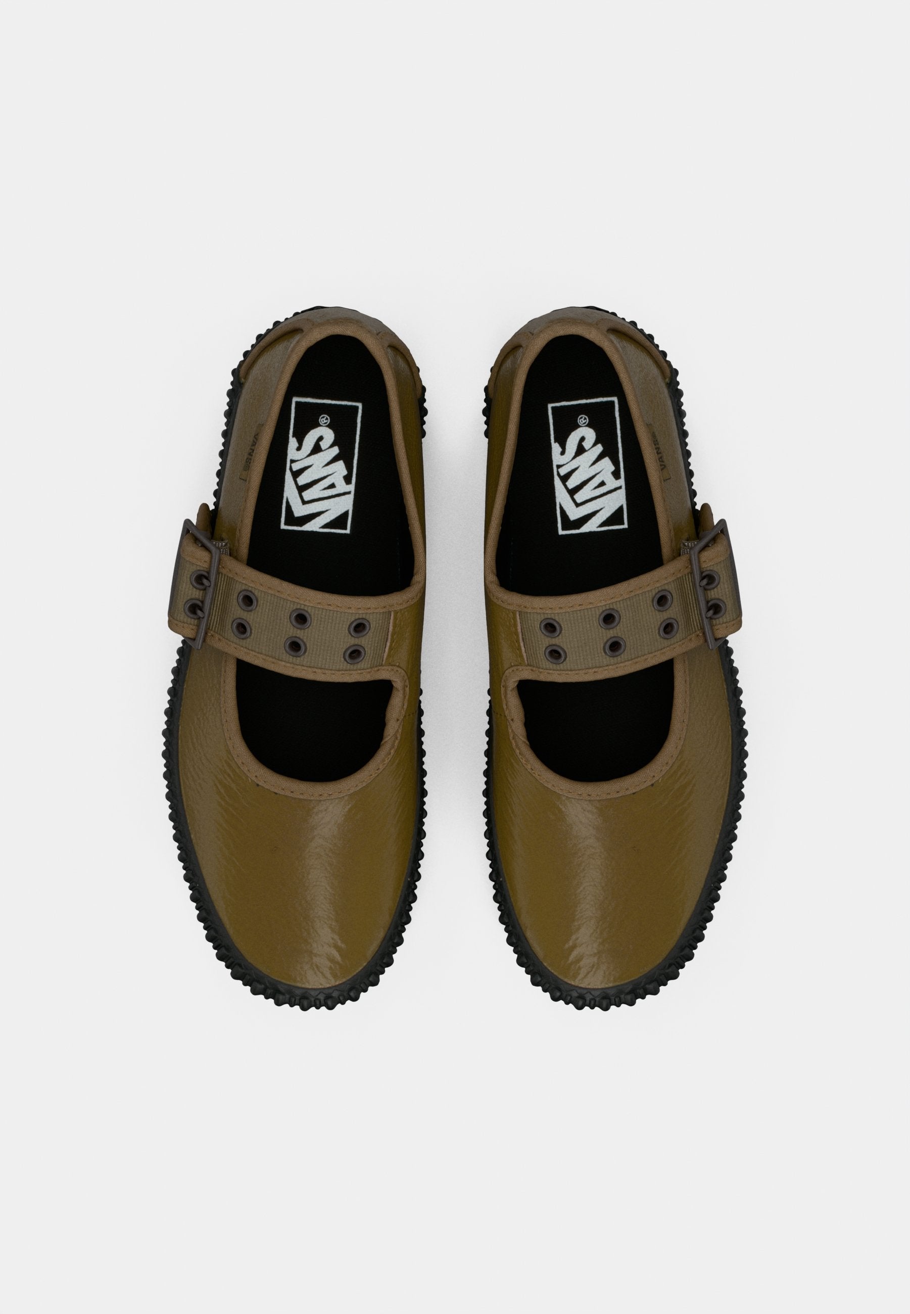 MARY JANE CREEPER - Ankle strap ballet pumps - sepia