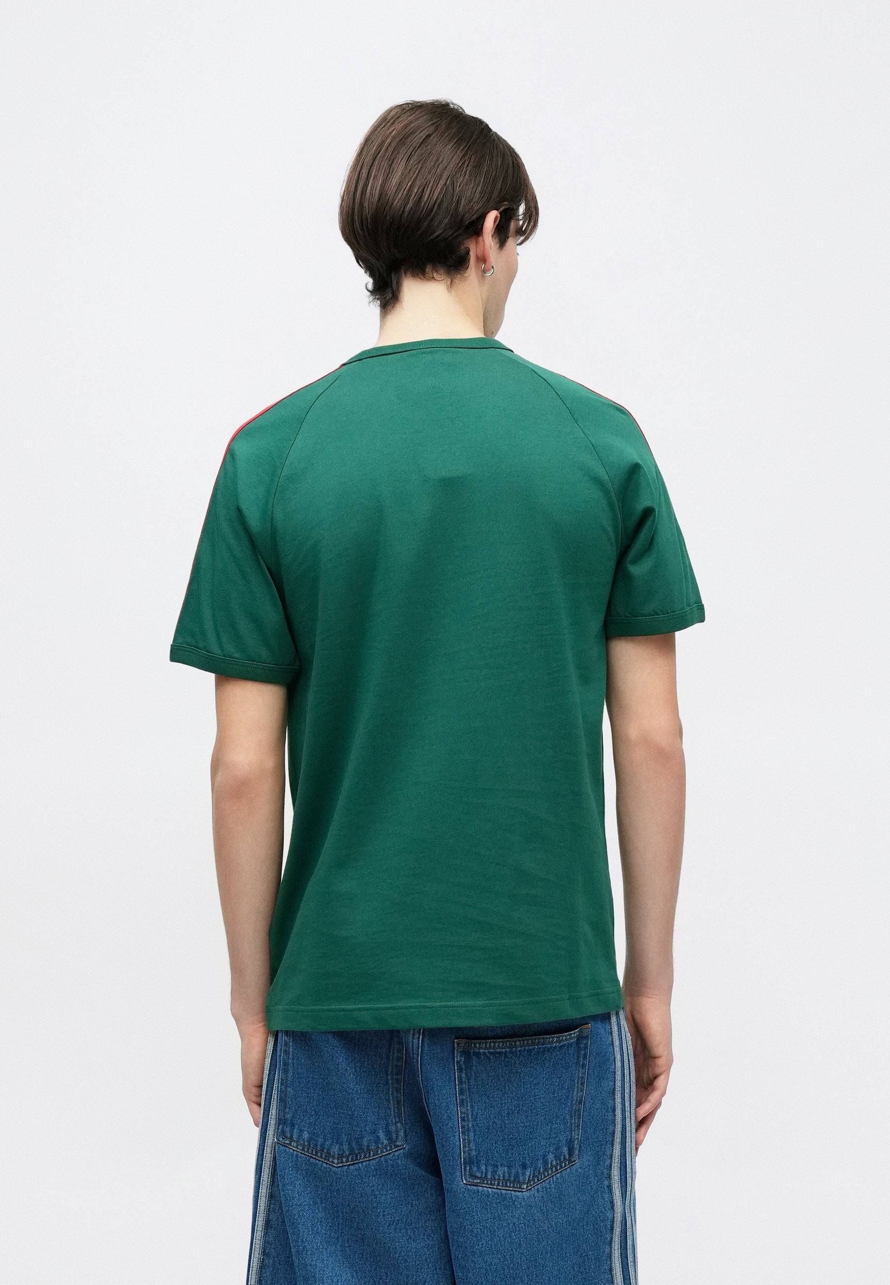 3S TEE - Print T-shirt - team dark green/bold green/white
