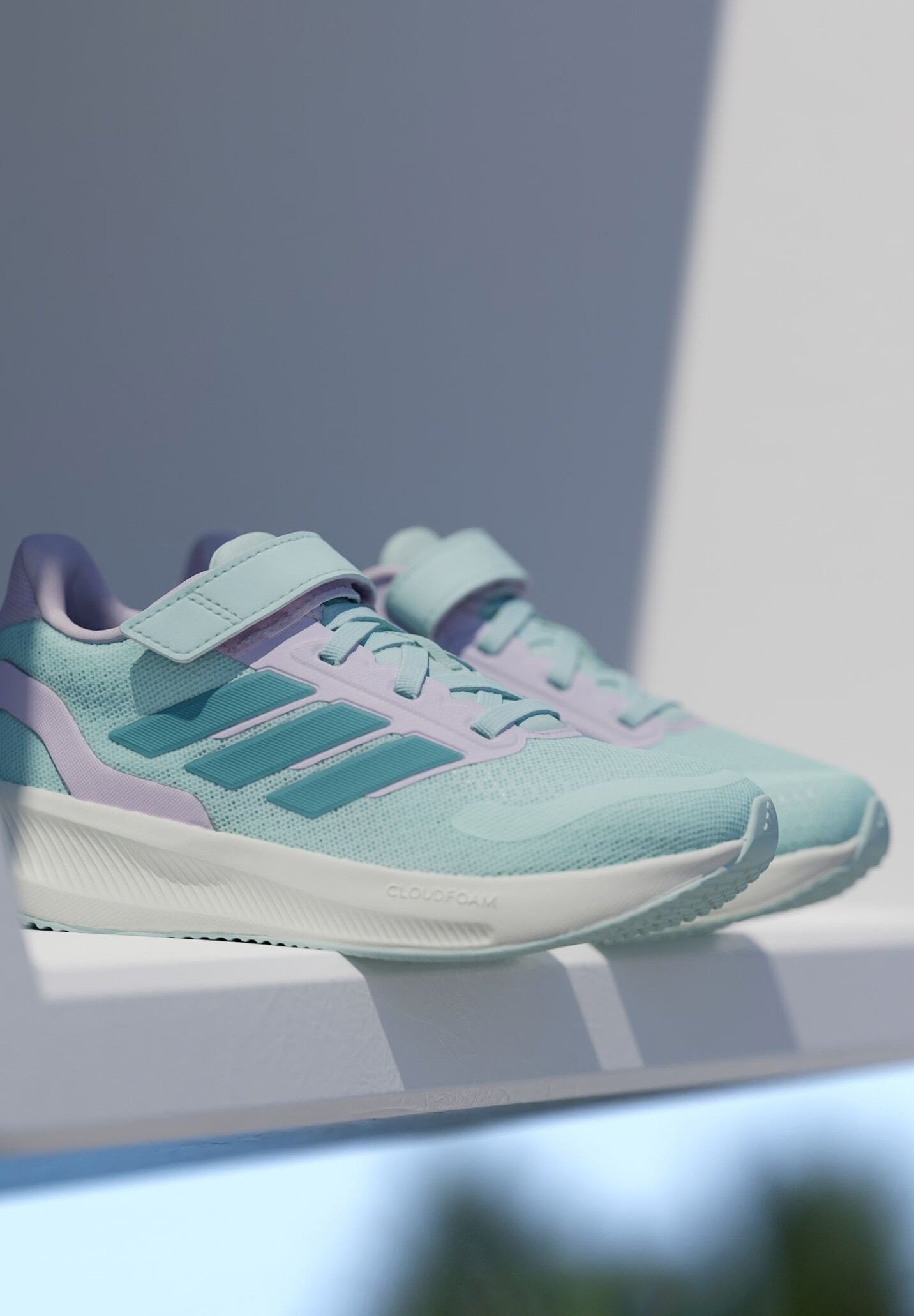 RUNFALCON 5 UNISEX - Road running shoes - halo mint mint ton ice lavender