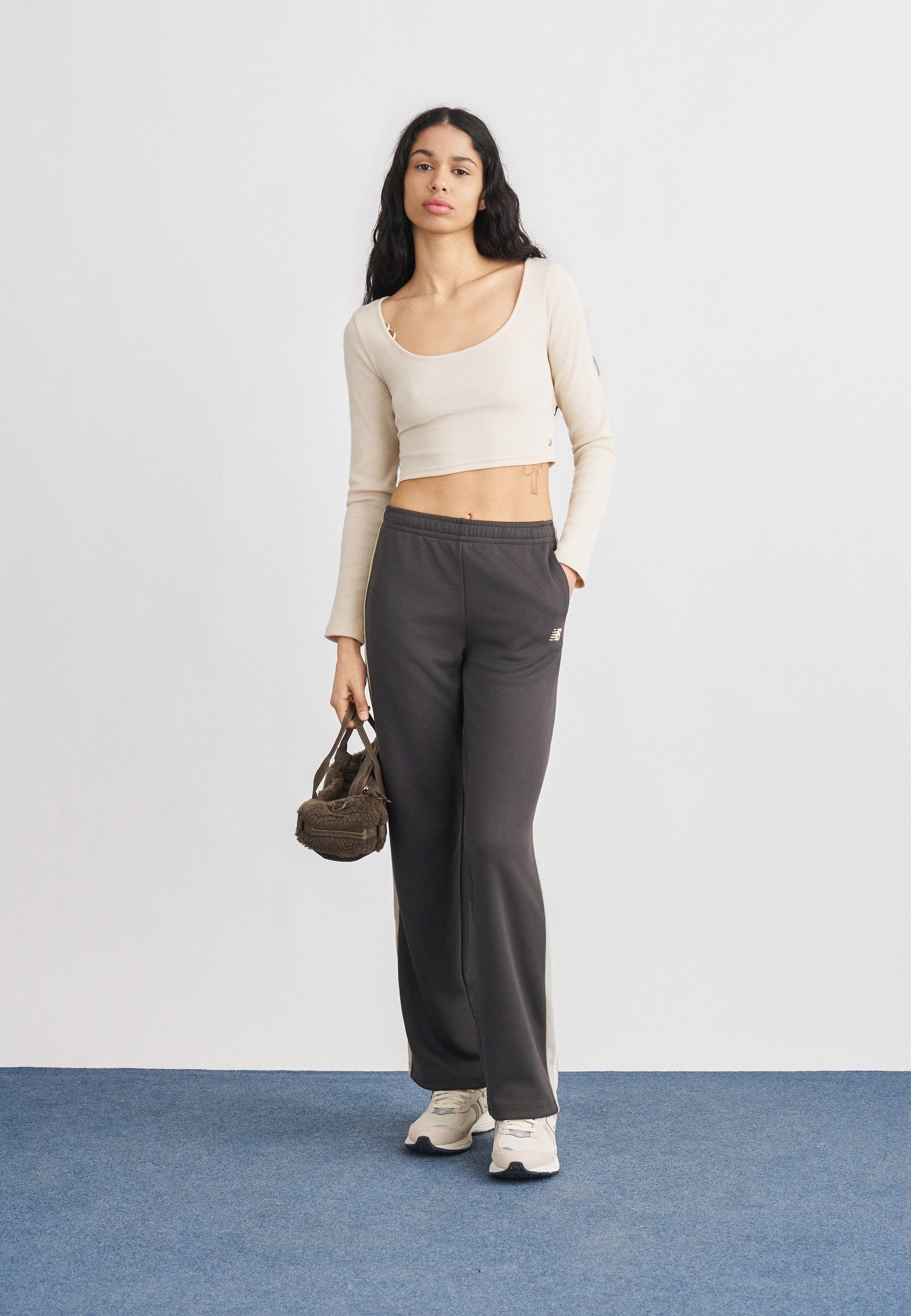 INTERLOCK PANT - Tracksuit bottoms - antrachite