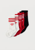 3S CREW S 6P K UNISEX - Chaussettes - better scarlet/black/white
