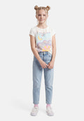 GRAPHIC TEE 2 PACK - Print T-shirt - cerulean blue