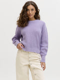 JXMILA TWIST CREW NECK - Süveter - mor gül
