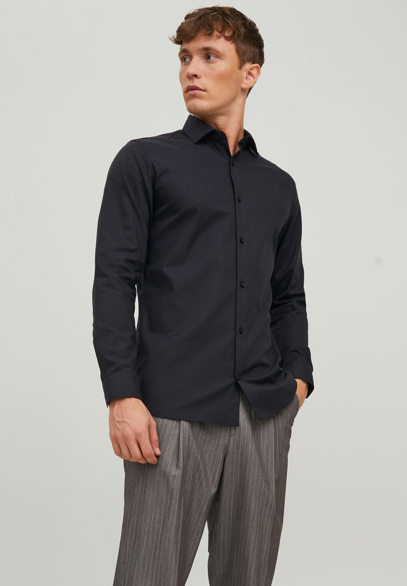 JPRBLAPARKER SHIRT L/S NOOS - Formal shirt - black