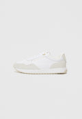 EMBOSSED TH MONOGRAM LEATHER TRAINERS - Trainers - white