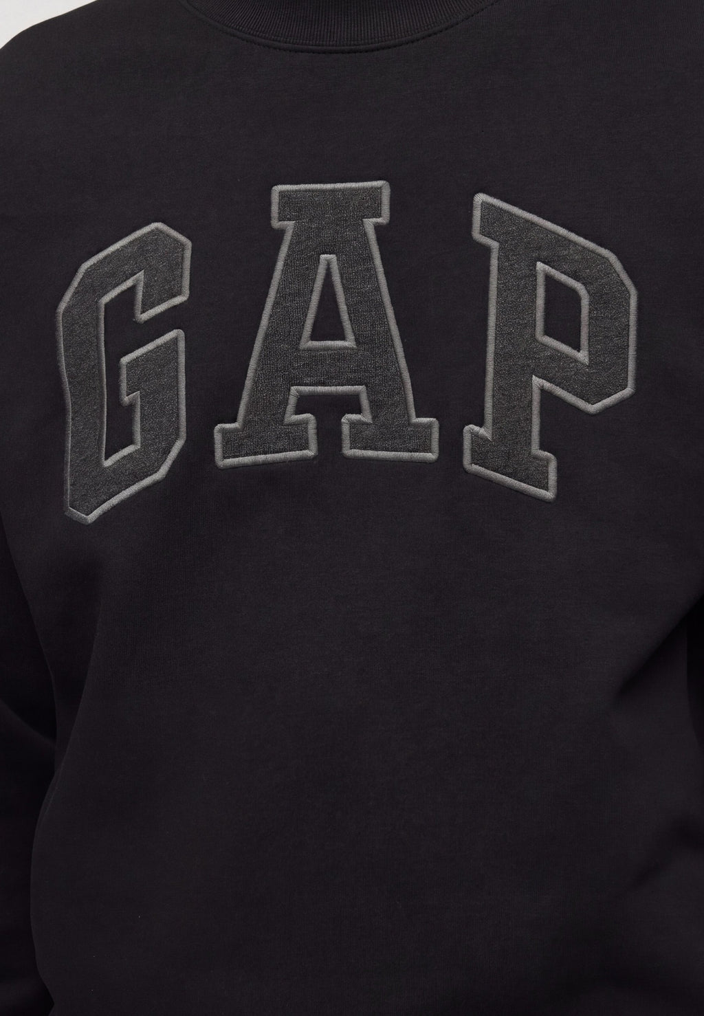 HERITAGE LOGO CREW SOLID - Sweatshirt - black