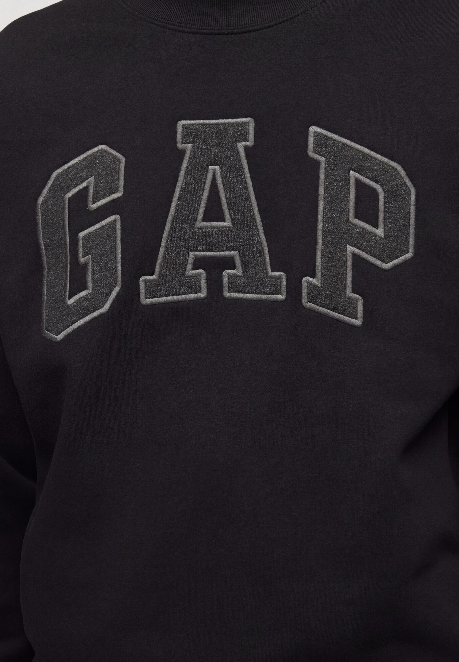 HERITAGE LOGO CREW SOLID - Sweatshirt - black