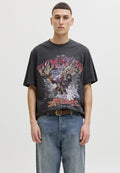 T- - Print T-shirt - asphalt