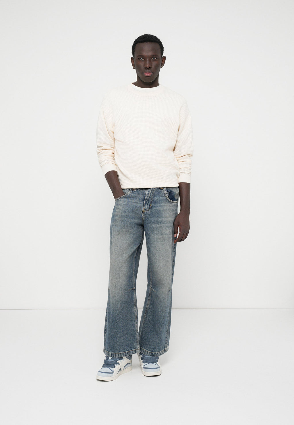 JORGREENE STRUCTURE CREW NECK - Jumper - sea salt