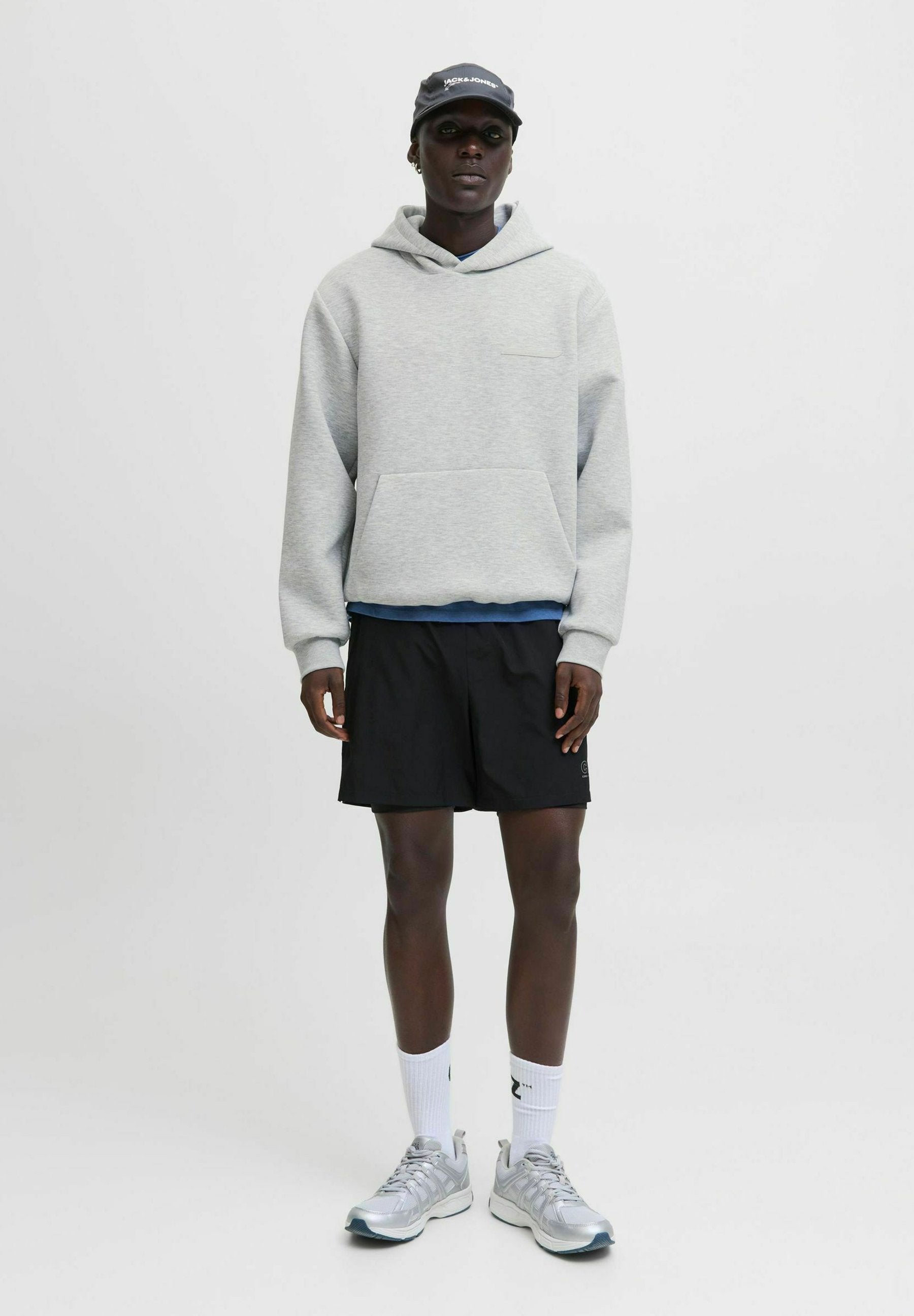 JCOFUSION HOOD - Hoodie - light grey melange