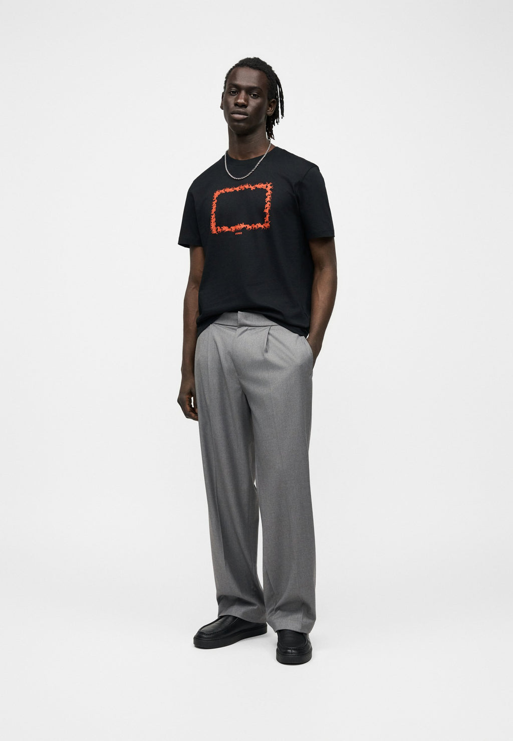Print T-shirt - black
