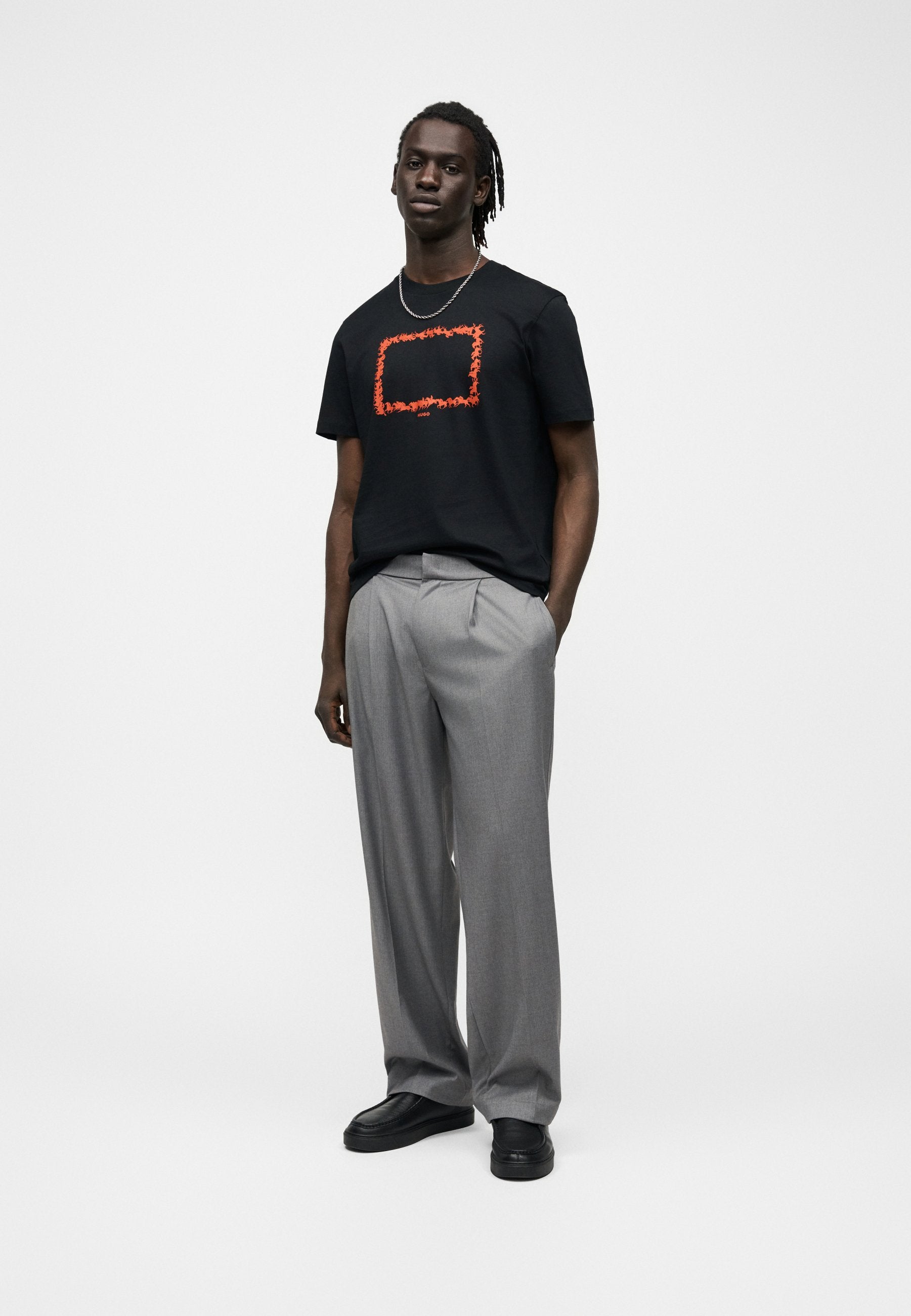 Print T-shirt - black