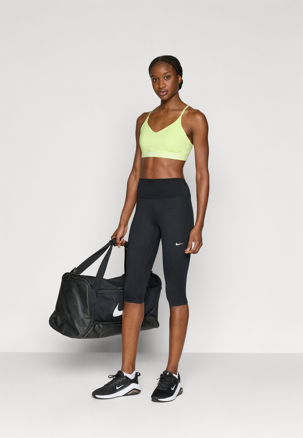 ONE CAPRI - Leggings - black/white