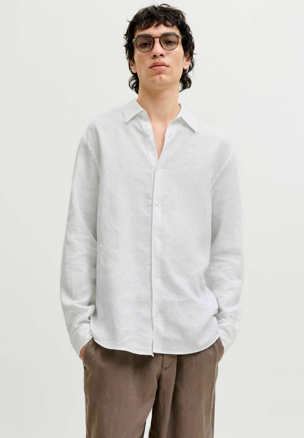 Casual Relaxed Fit - Shirt - bright white