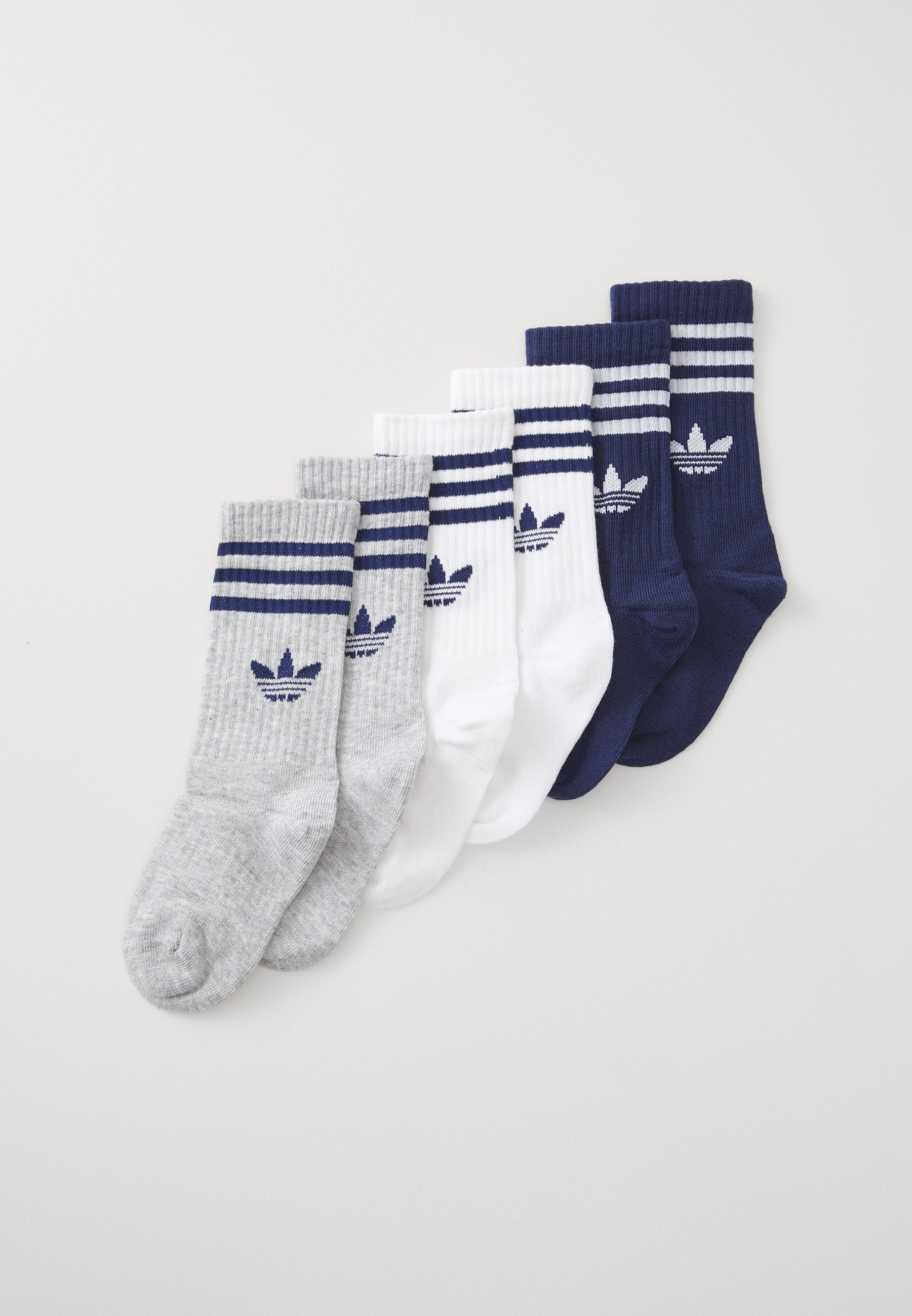 3S CREW S 6P K UNISEX - Socks - white/light grey heather/dark blue