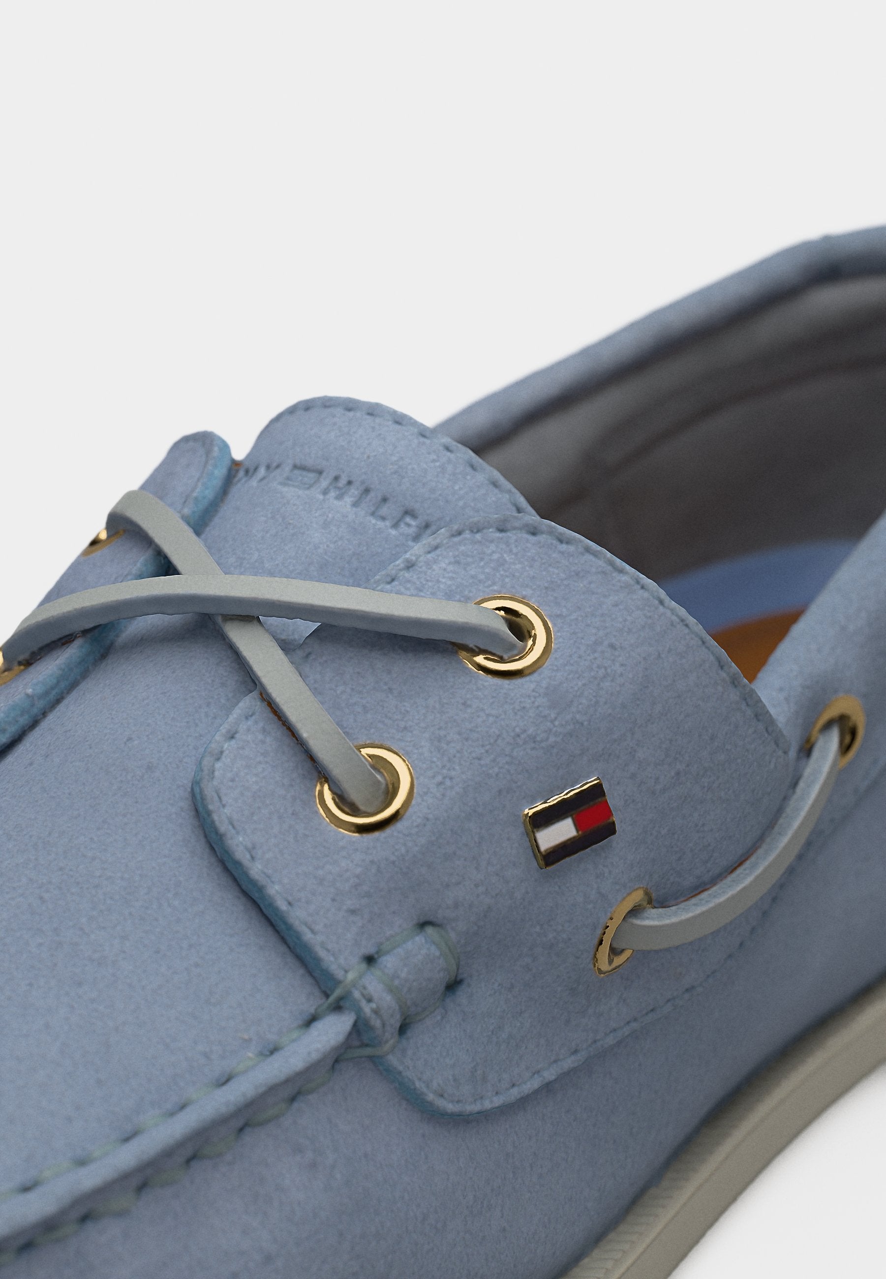 SUEDE BOAT SHOES - Boat shoes - breezy blue