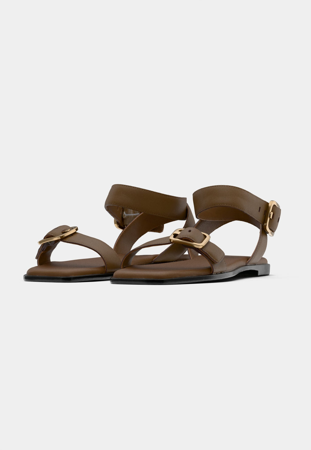 CHARLIZE - Sandals - medium brown
