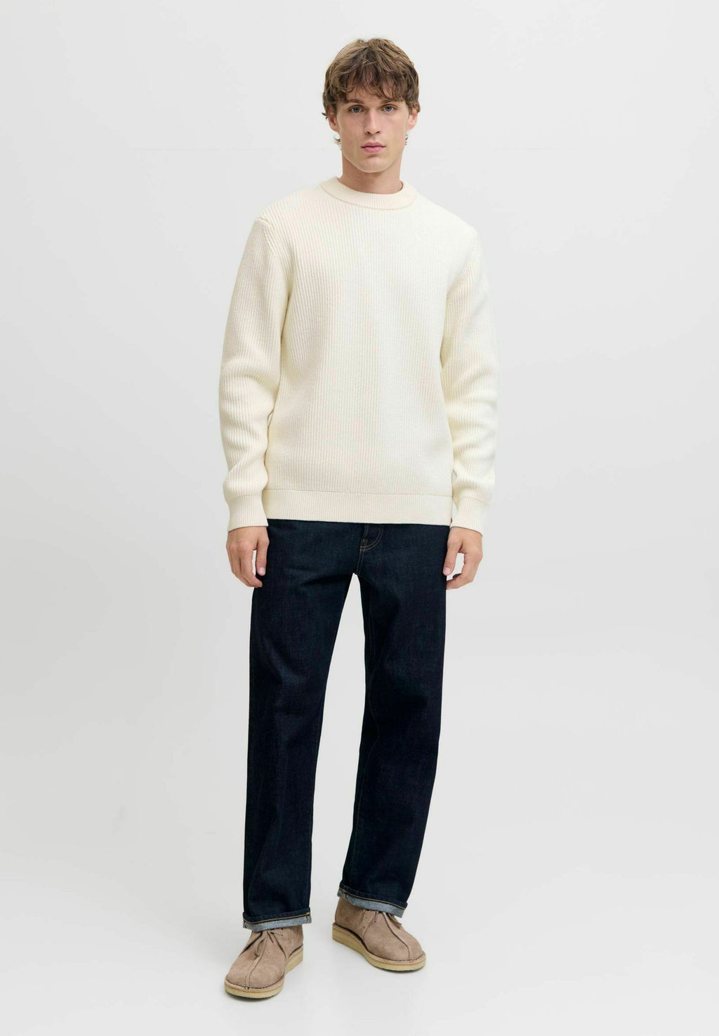 Knitted RDD Plain Knitted - Jumper - cloud dancer